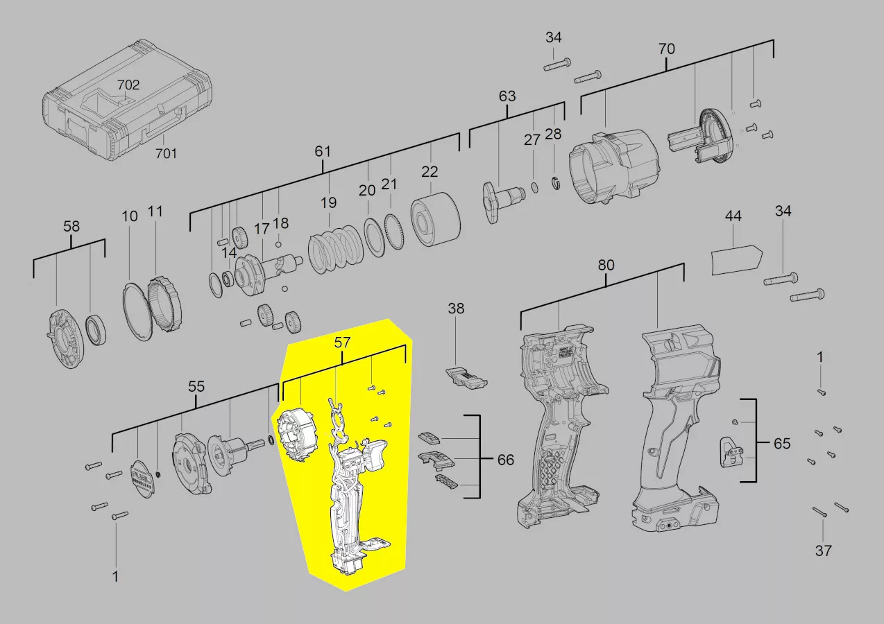 stator + module électronique réf. 4931473586 Milwaukee